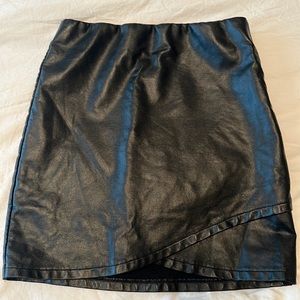 Faux Leather Skirt